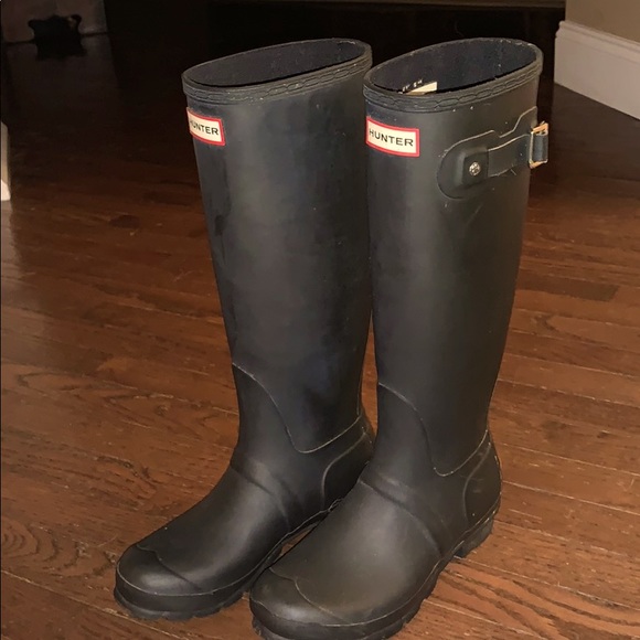 Mat Black Hunter Boots - Picture 3 of 3